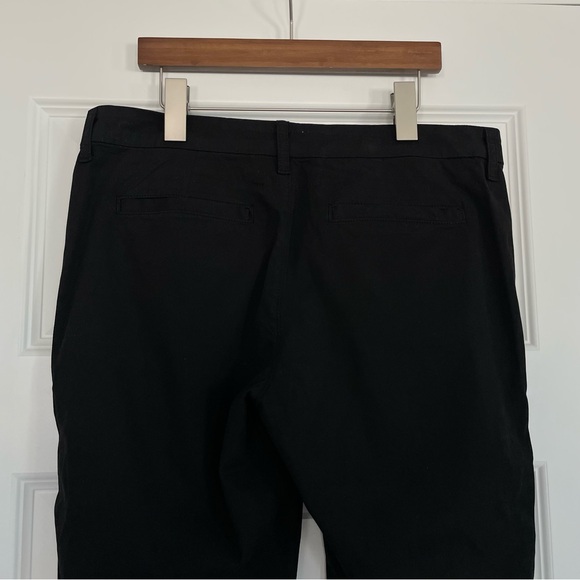 Frank & Eileen Wicklow Black Tuxedo Silver Stripe Straight Pants - Picture 4 of 6